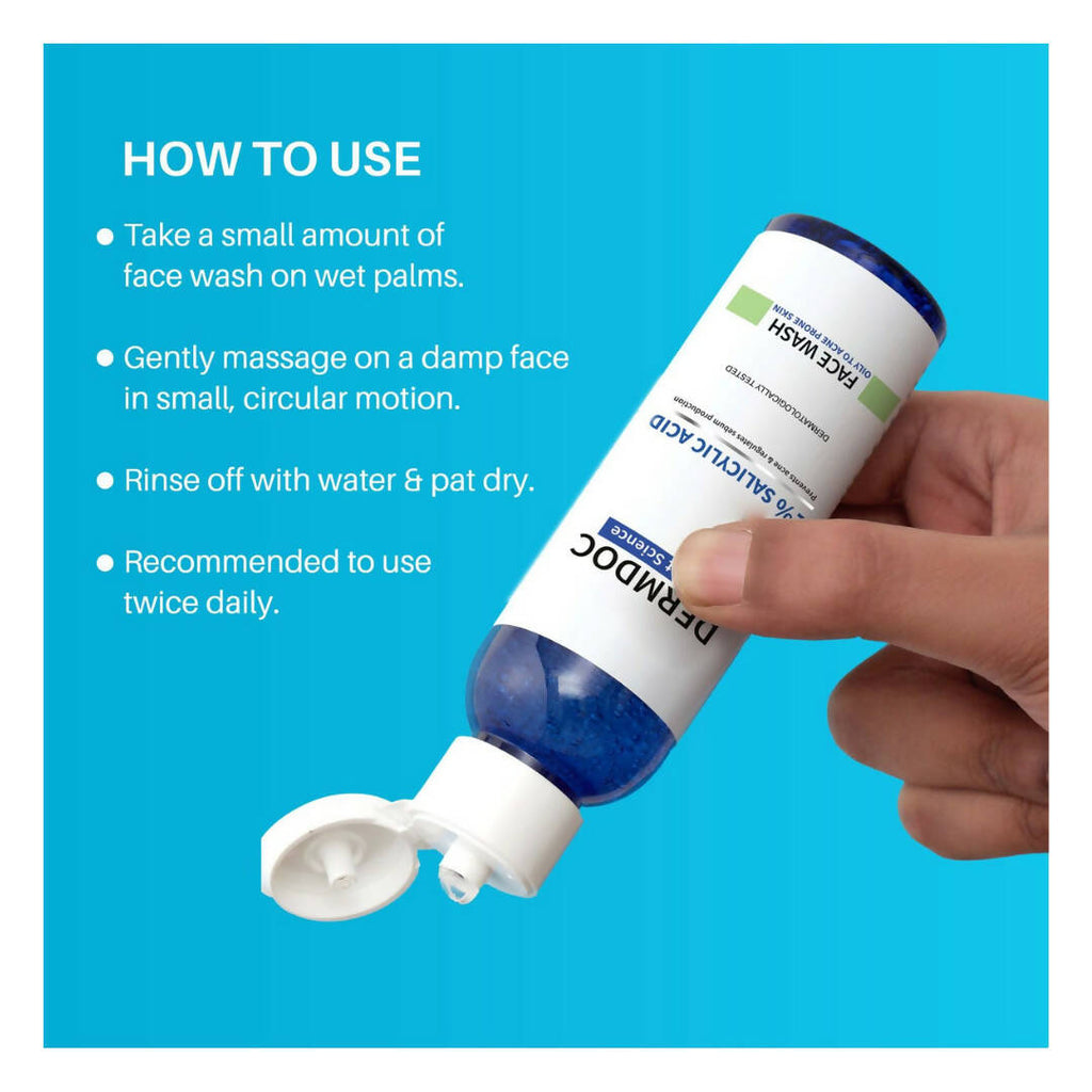 Dermdoc Salicylic Acid Face Wash | Grocsy