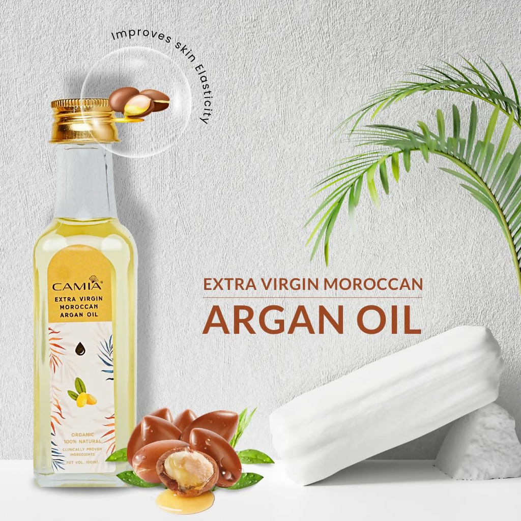 Camia Organic Moroccan Argan Oil For Skin & Hair | Grocsy