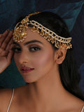 Kundan Layered Matha Patti (Gold) - Ruby Raang | Grocsy