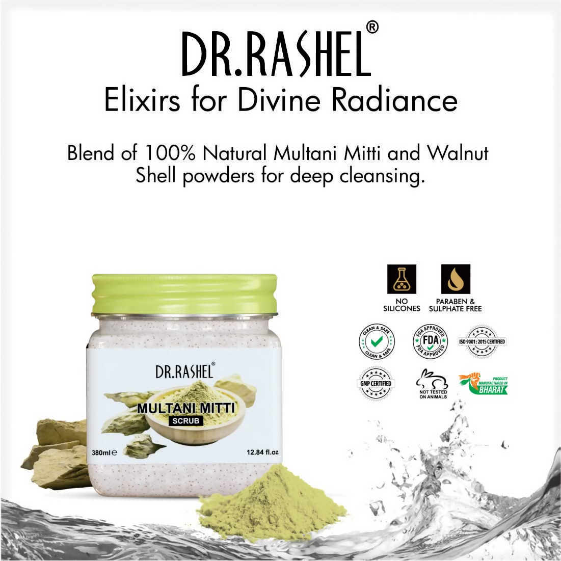 Dr.Rashel Multani Mitti Scrub For Face And Body | Grocsy