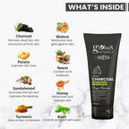 Globus Naturals Anti Pollution & Anti Acne Detox Charcoal Face Scrub for Men | Grocsy