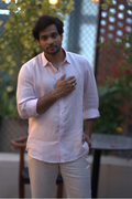 Linen Pink Seafoam Serenity Shirt By Hilo Design | Grocsy
