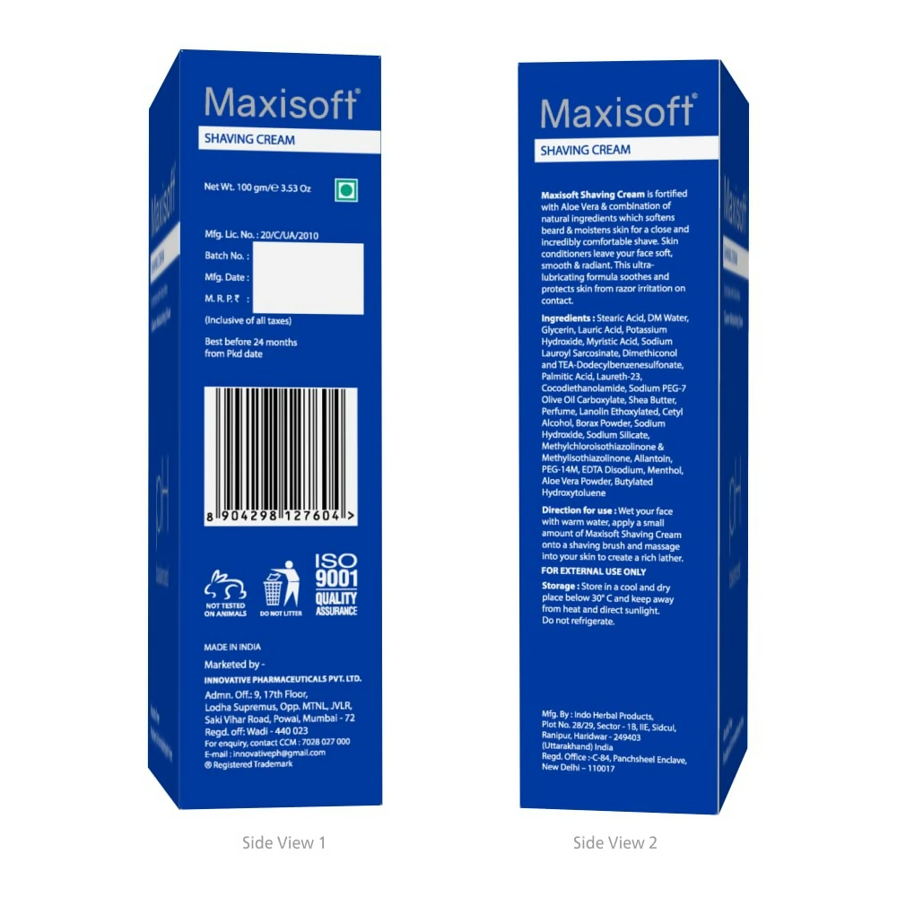 Maxisoft Shaving Cream | Grocsy