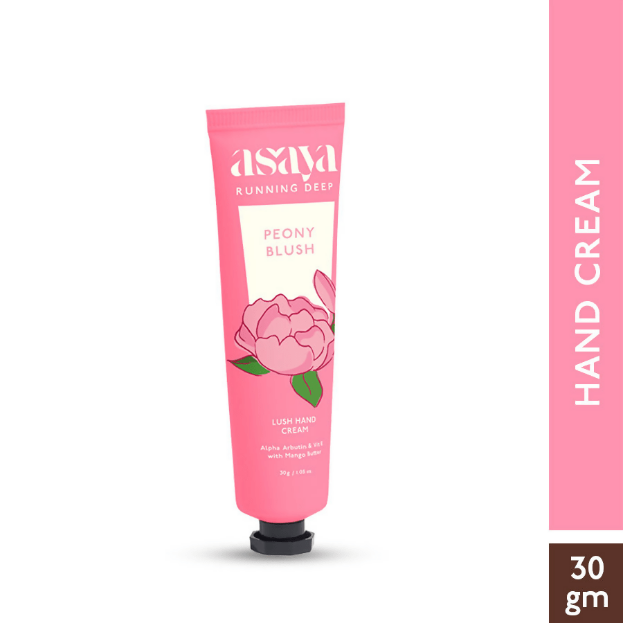 Asaya Peony Floral Hand Cream Softens Dry, Rough Hands For Men & Women | Grocsy