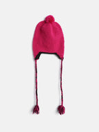 Chutput Kids Woollen Hand Knitted Googly Eye Detail Cap - Magenta | Grocsy