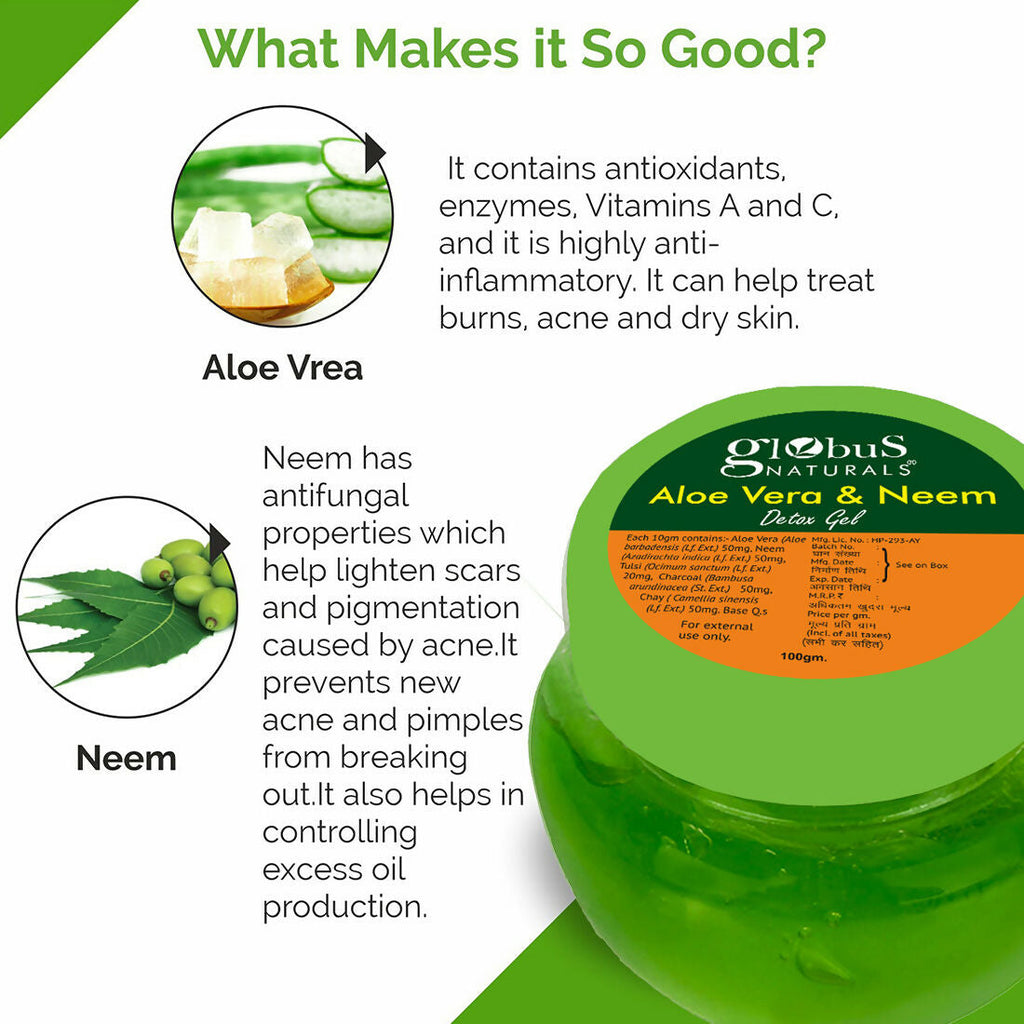 Globus Naturals Aloe vera neem Gel | Grocsy