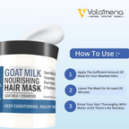 Volamena Goat Milk Hair Mask For Damaged Hair | Grocsy
