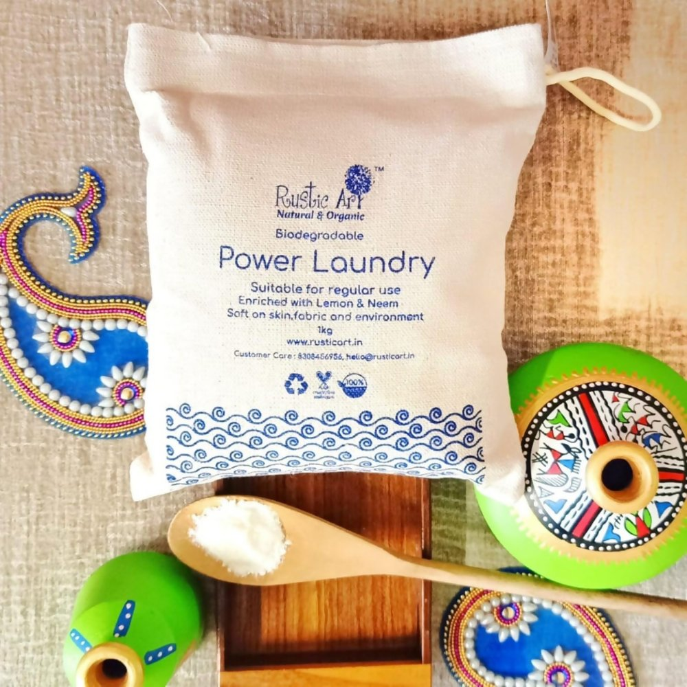 Rustic Art Biodegradable Power Laundry Detergent Powder | Grocsy