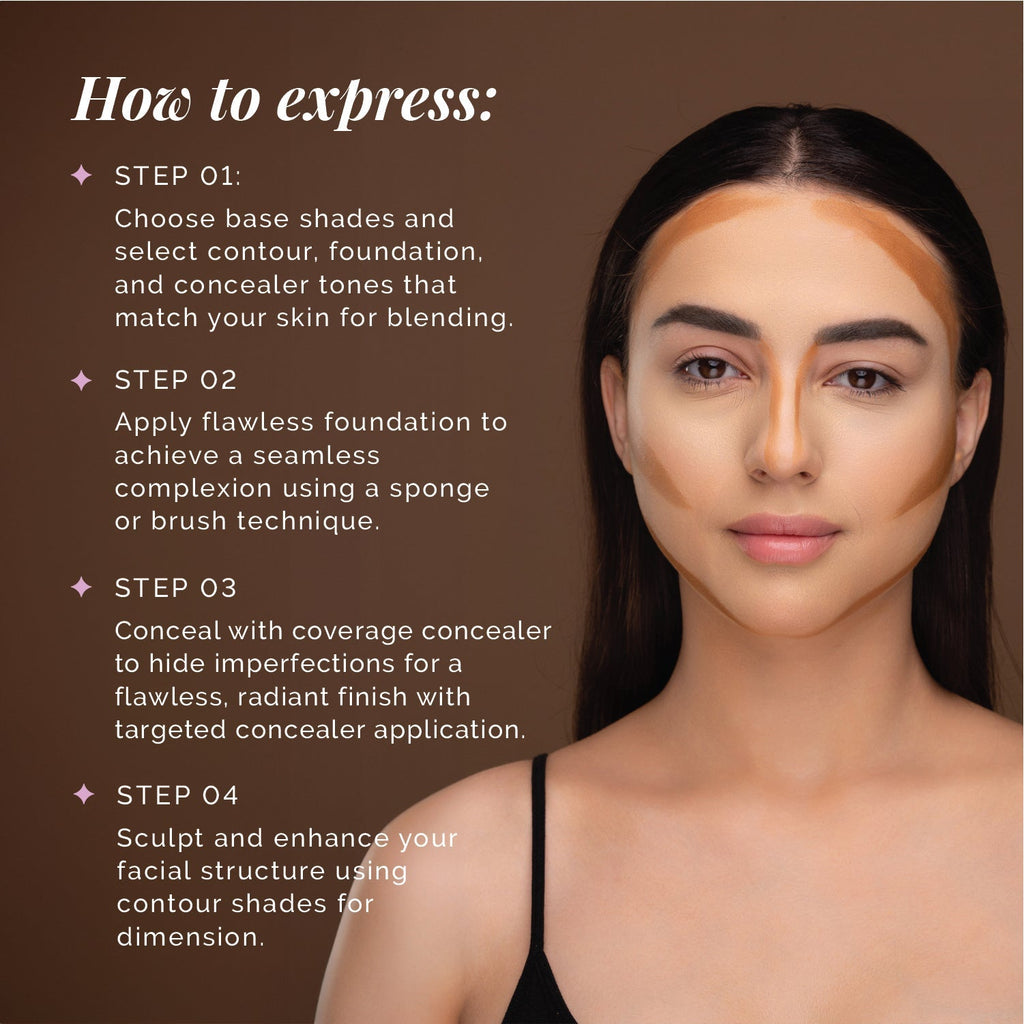 Aflairza Soft Glam Base Palette for Blendable, Long-Lasting Formula with Vitamin E & Jojoba Oil | Grocsy