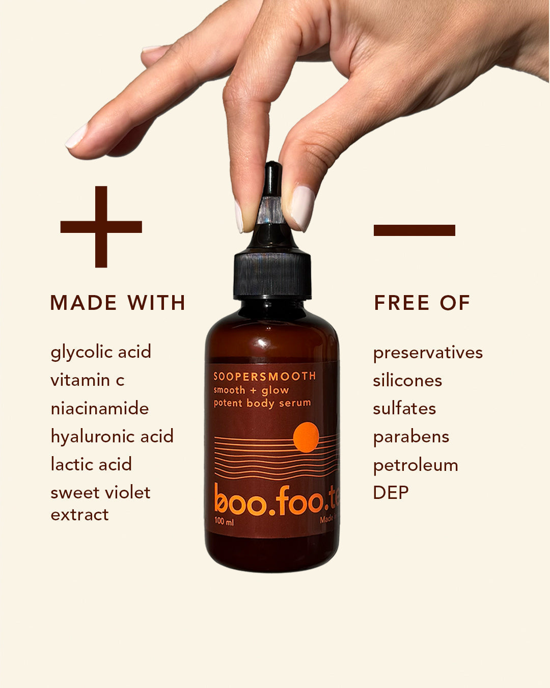 Boofootel SOOPERSMOOTH Body Serum | Grocsy