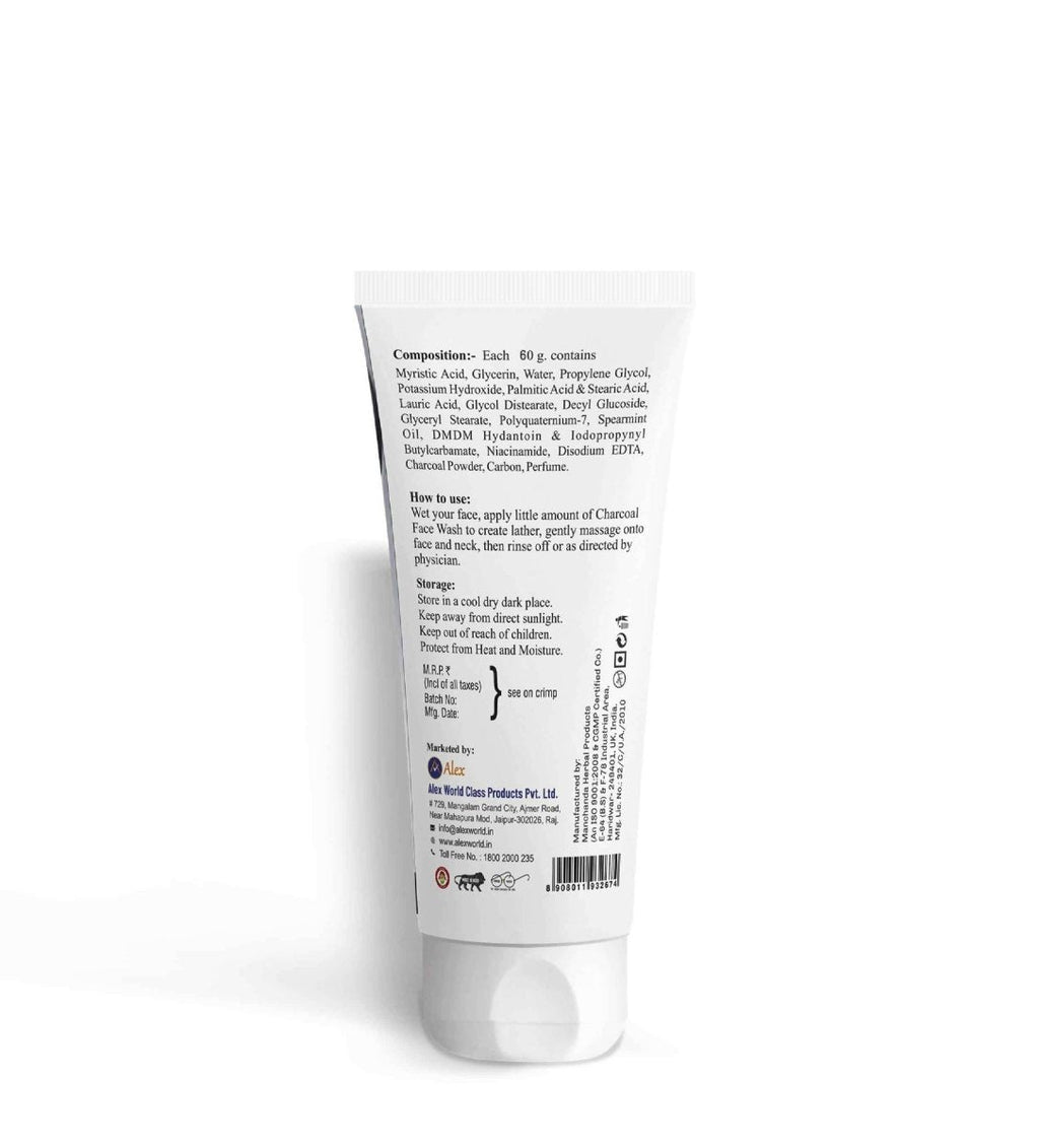 Alex Charcoal Face Wash | Grocsy
