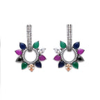 Dual Detachable Multi Loop Earrings- Ruby Raang
