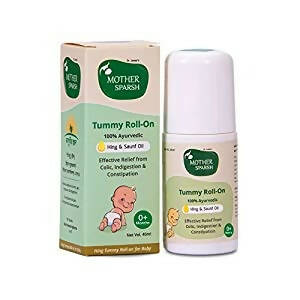 Mother Sparsh Tummy Roll On Hing & Saunf Oil | Grocsy