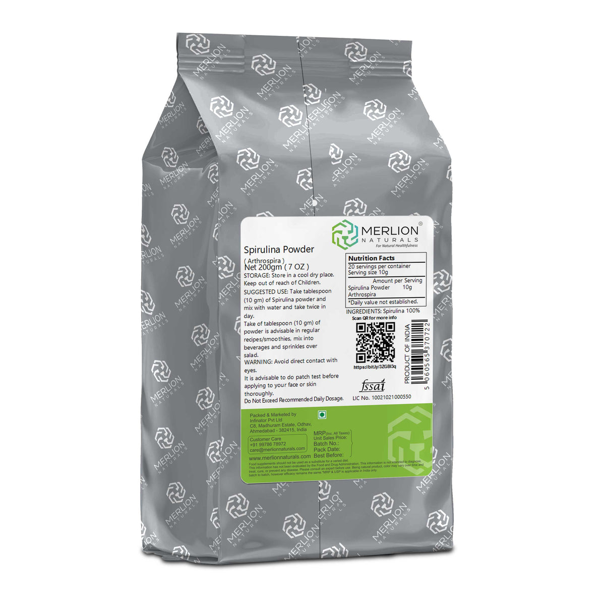 Merlion Naturals Spirulina Powder | Grocsy