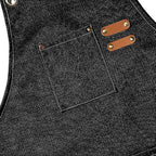 Supvox Waterproof Home Apron - Kitchen And Workshop With Tool Pockets -Black | Grocsy
