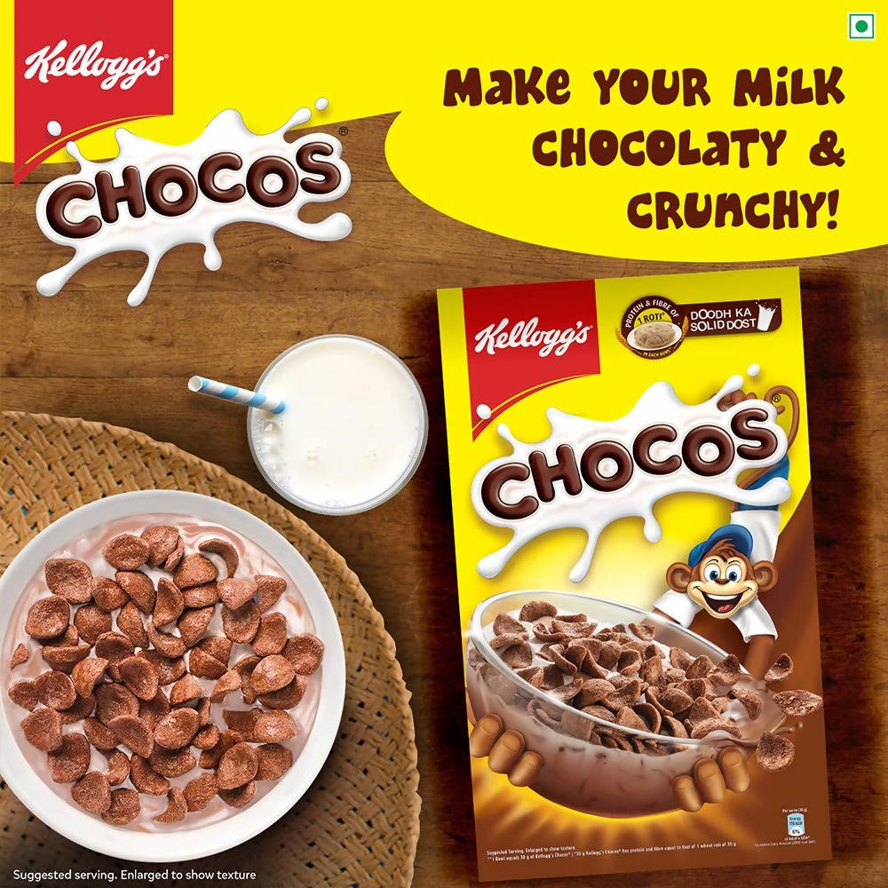 Kellogg's Chocos For Kids, Multigrain Energy, More Chocolatey, Kids Breakfast Cereal | Grocsy