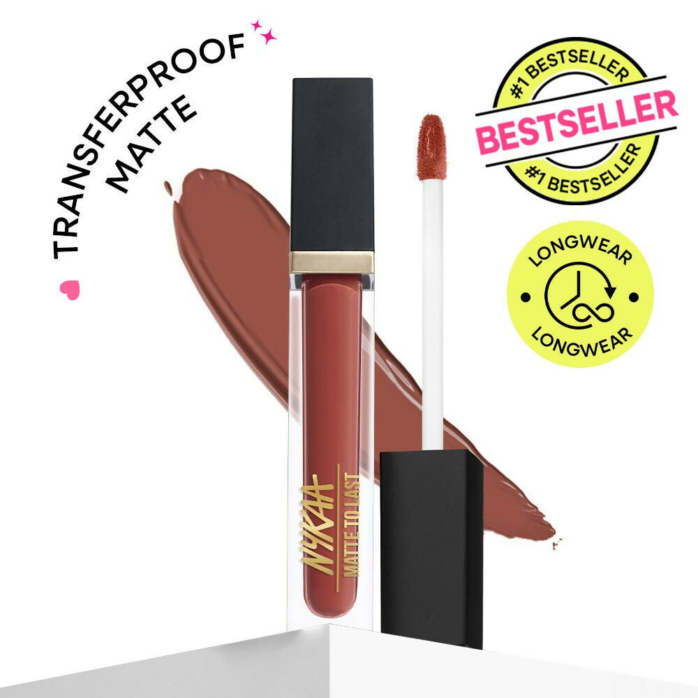Nykaa Matte To Last ! Transferproof Liquid Lipstick - Madras Kaapi -05 | Grocsy