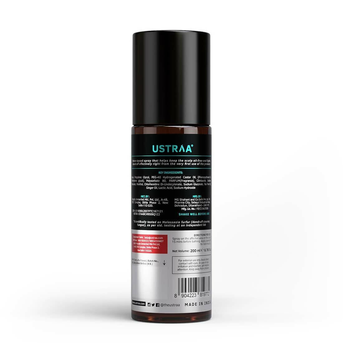 Ustraa Anti-Dandruff Hair Serum With Ginger And Tea Tree | Grocsy