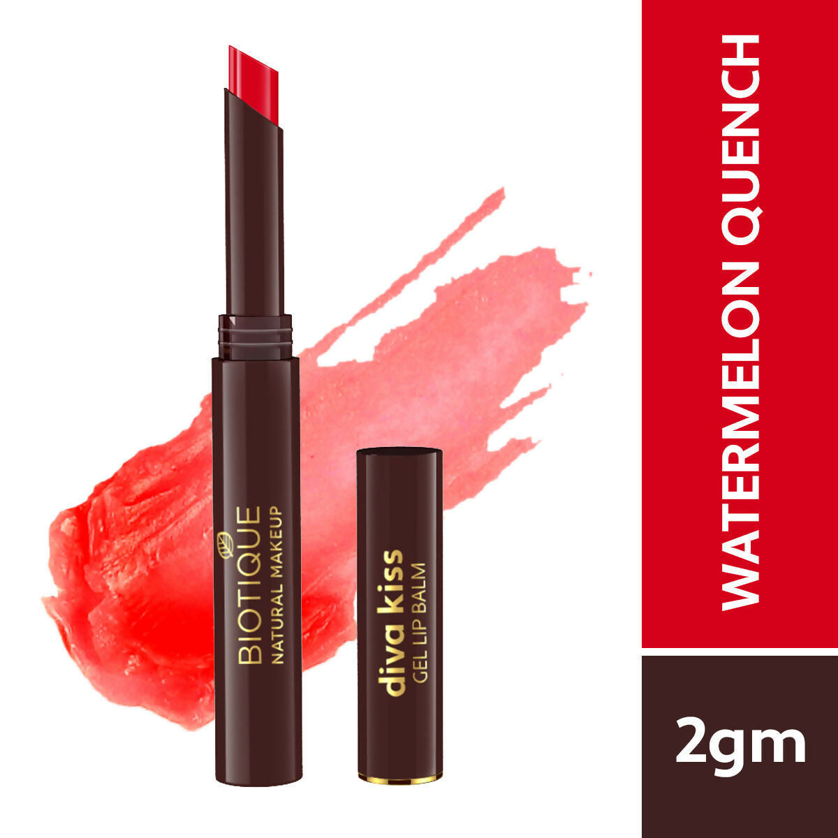 Biotique Diva Kiss Gel Lip Balm - Watermelon Quench-R109 | Grocsy