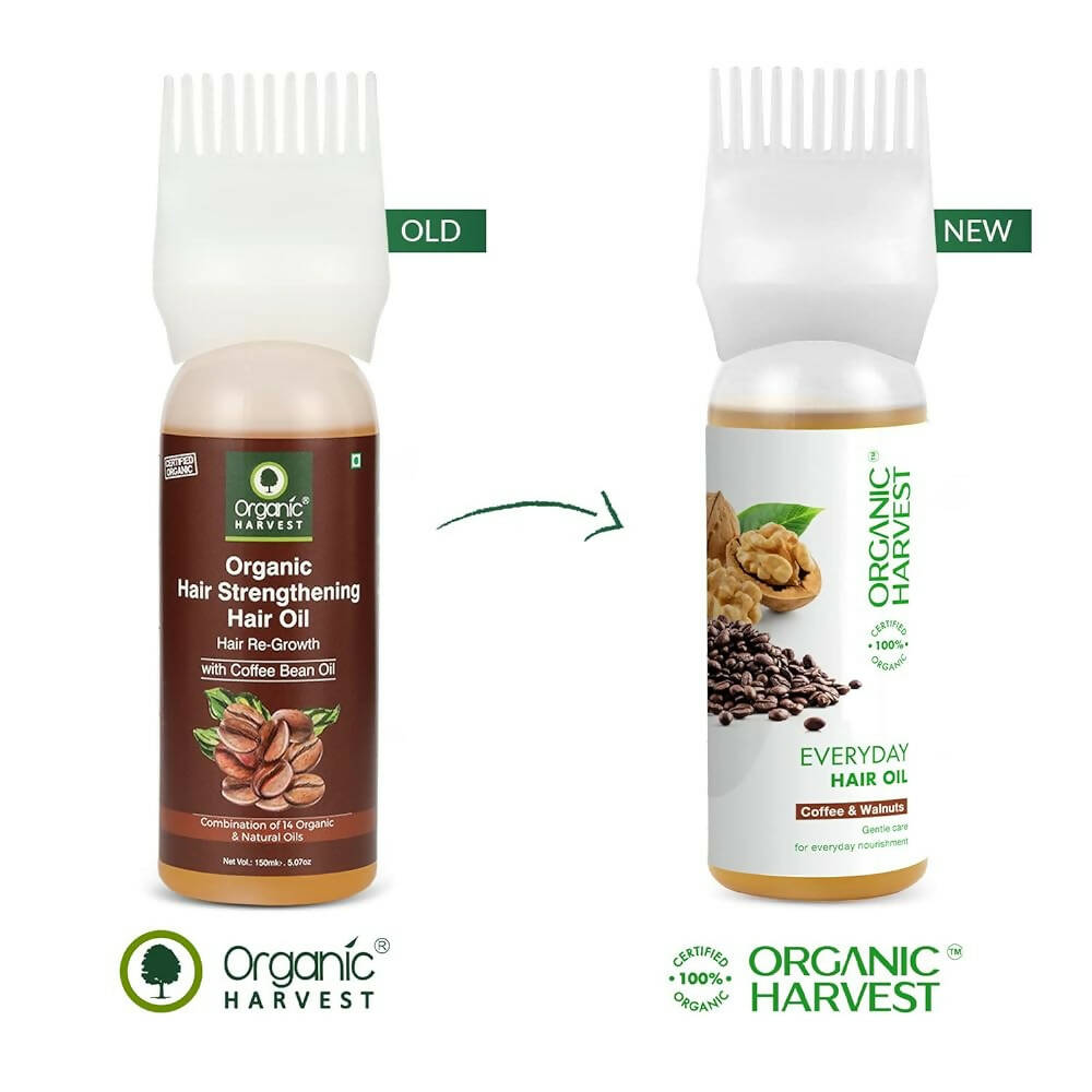Organic Harvest Organic Hair Strengthening Hair Oil Hair Re-Growth With Coffee Bean Oil | Grocsy