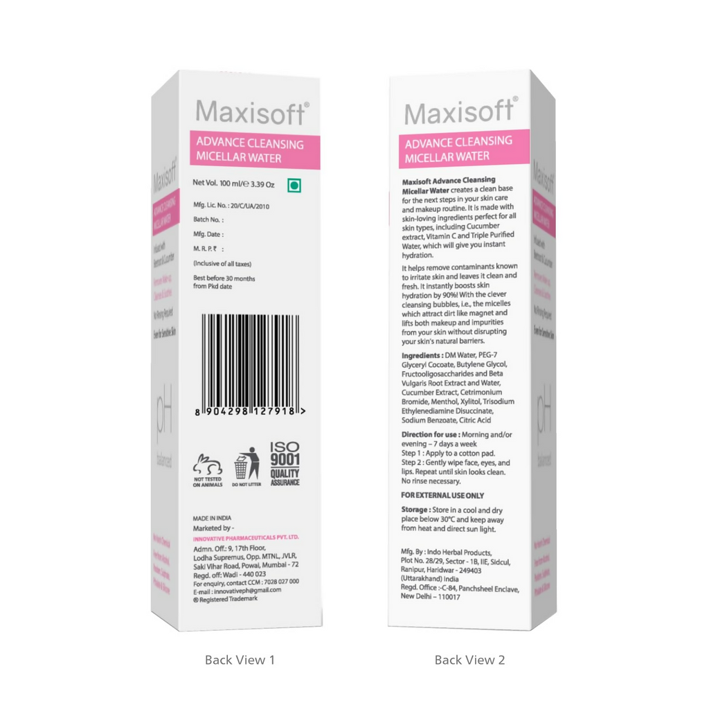 Maxisoft Advance Cleansing Micellar Water | Grocsy