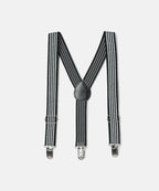 Manet Boys Strip Suspenders - Black | Grocsy