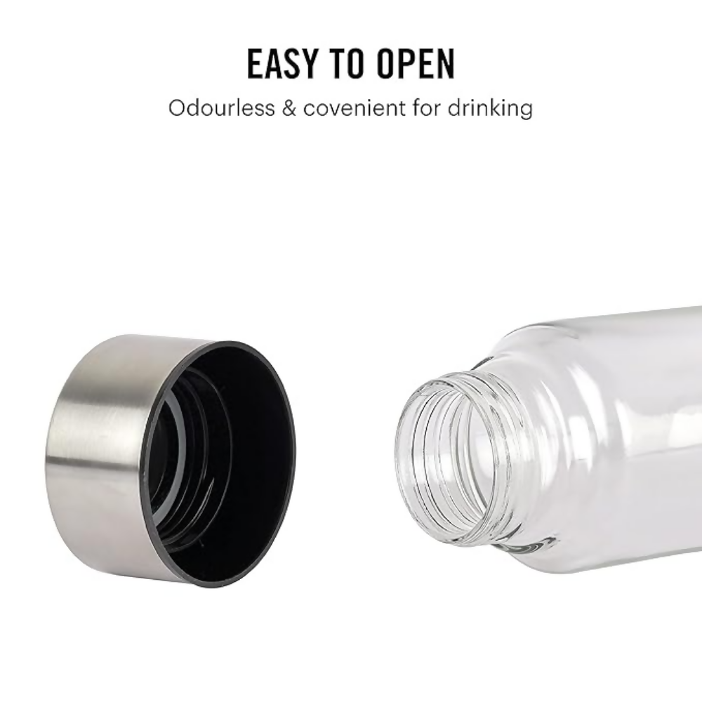 Cello H2O Steelox Glass Water Bottle - Set of 3 | Grocsy