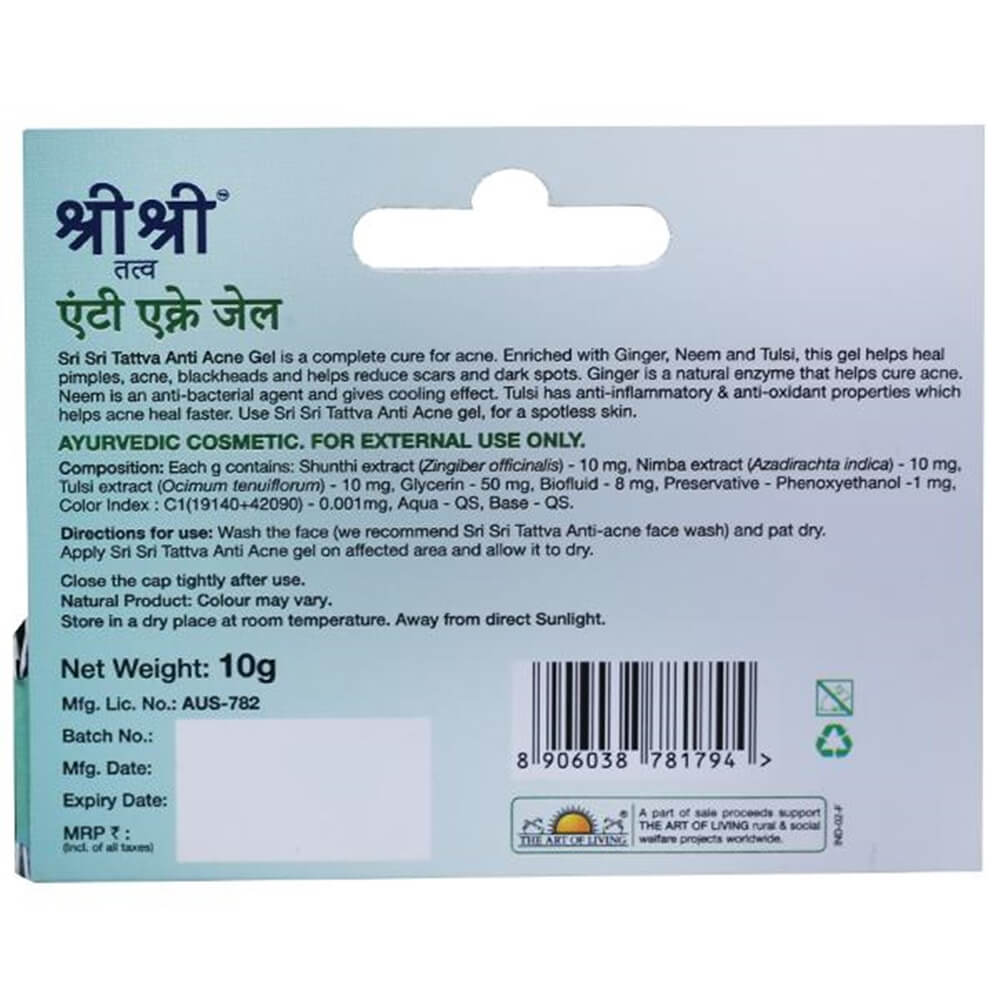 Sri Sri Tattva Anti Acne Gel | Grocsy
