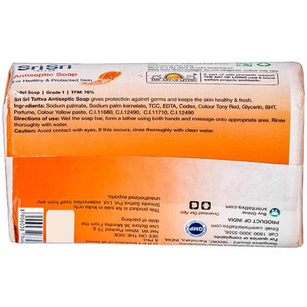 Sri Sri Tattva Antiseptic Soap - 75gm | Grocsy