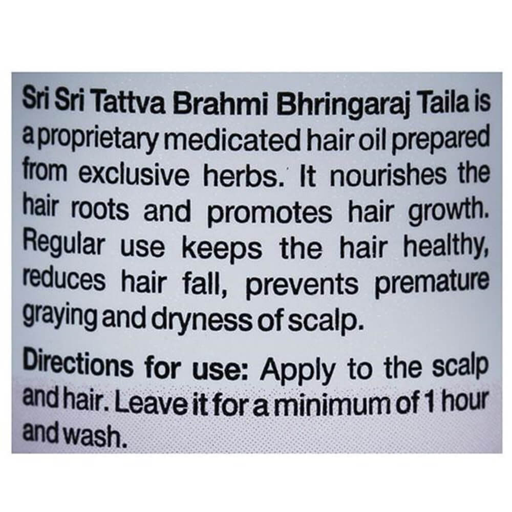 Sri Sri Tattva Brahmi Bhringaraj Taila | Grocsy