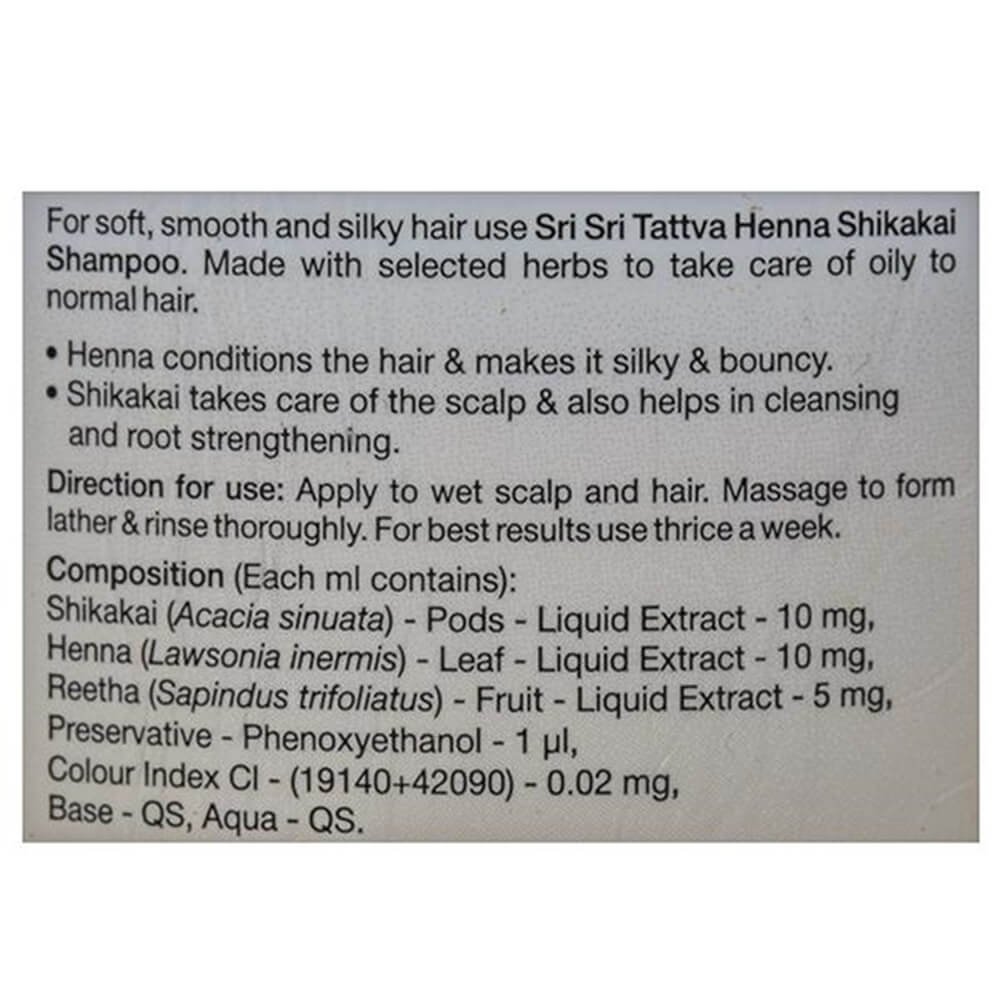 Sri Sri Tattva Henna Shikakai Shampoo | Grocsy