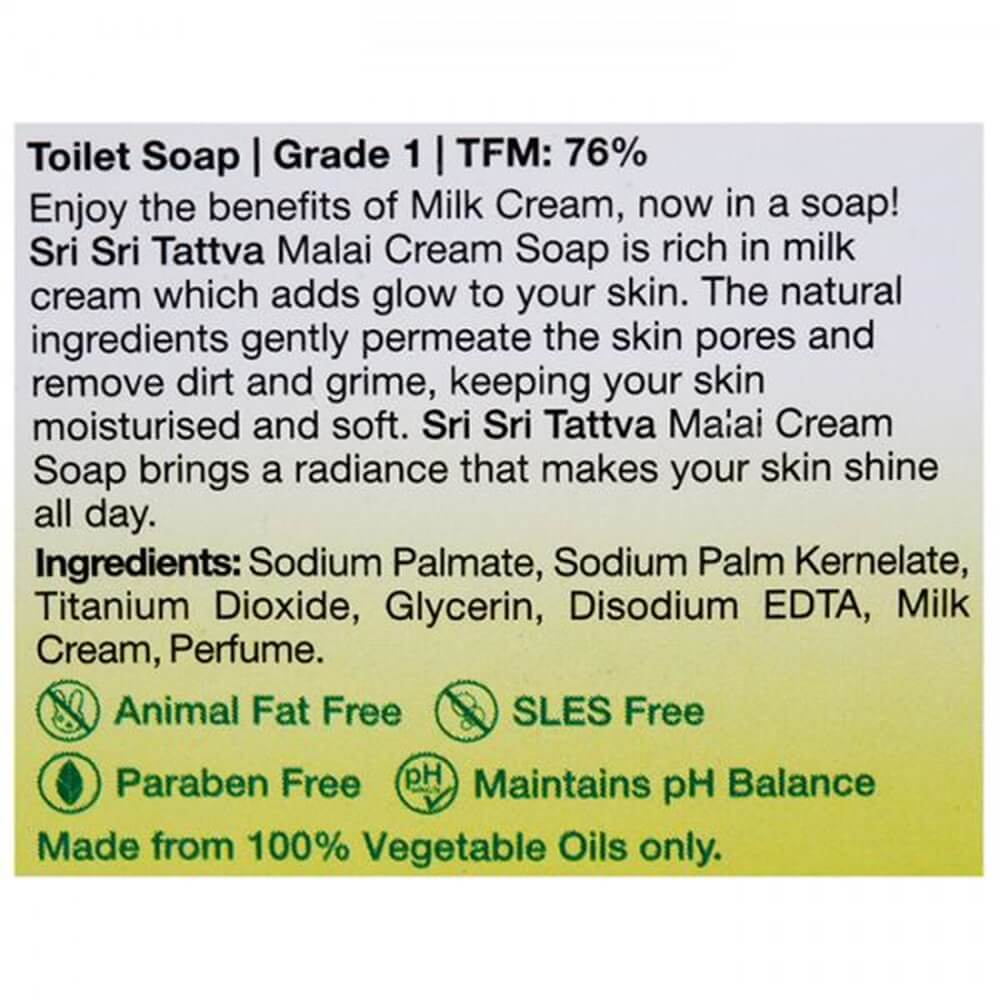 Sri Sri Tattva Malai Cream Soap - 100gm | Grocsy