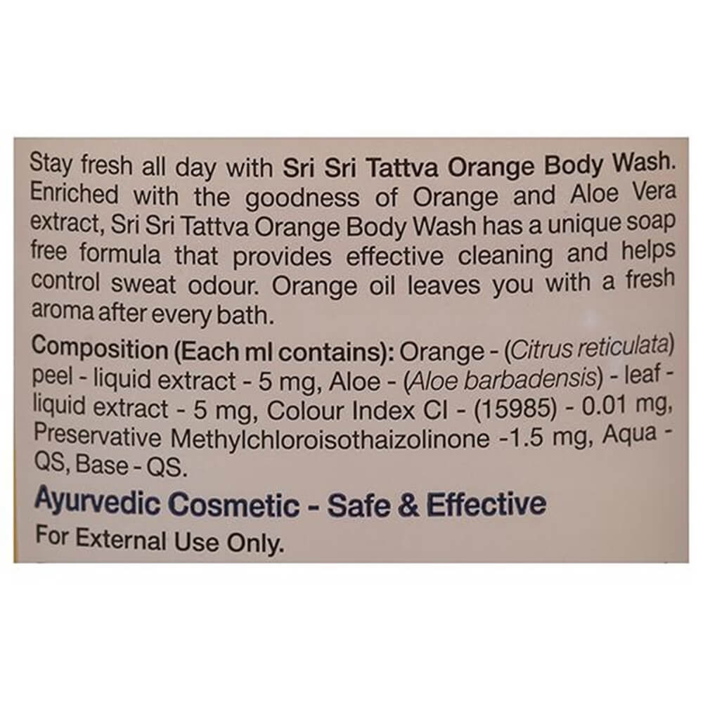 Sri Sri Tattva Orange Body Wash | Grocsy