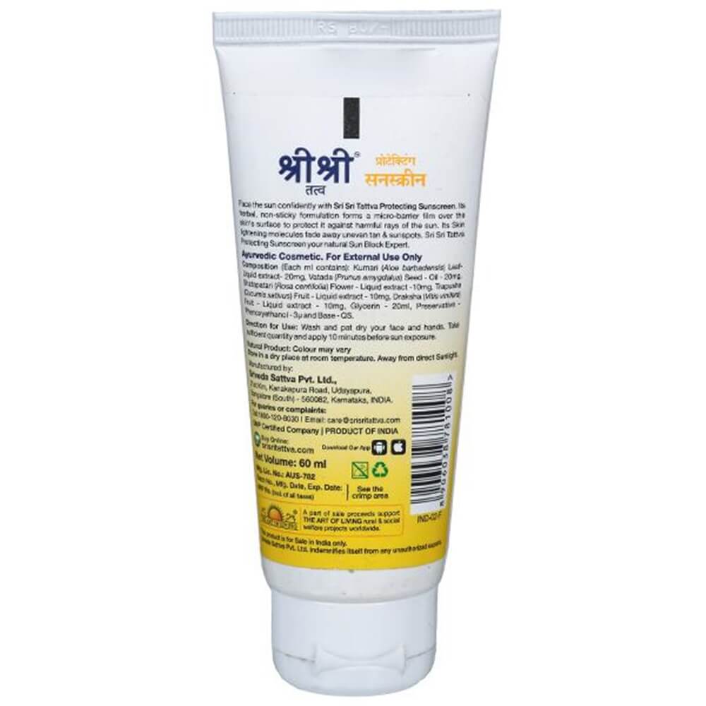 Sri Sri Tattva Protecting Sunscreen Cream | Grocsy