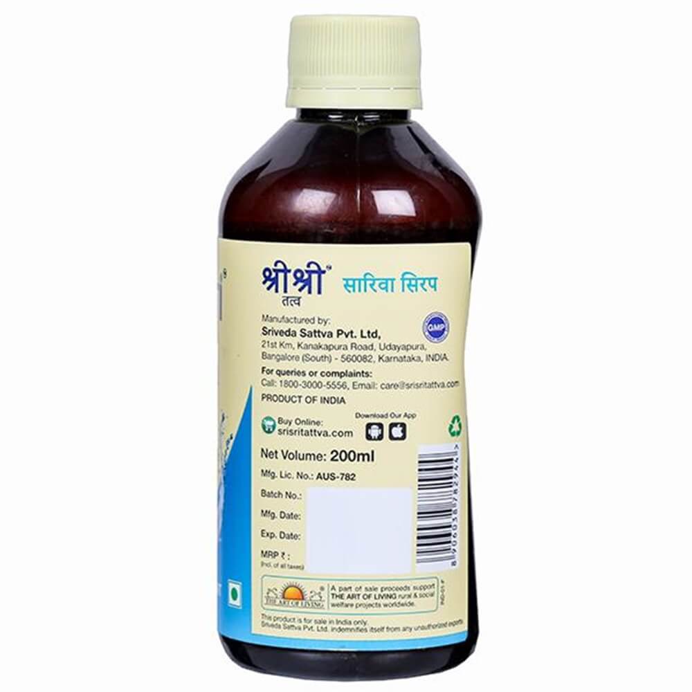Sri Sri Tattva Sariva Syrup | Grocsy