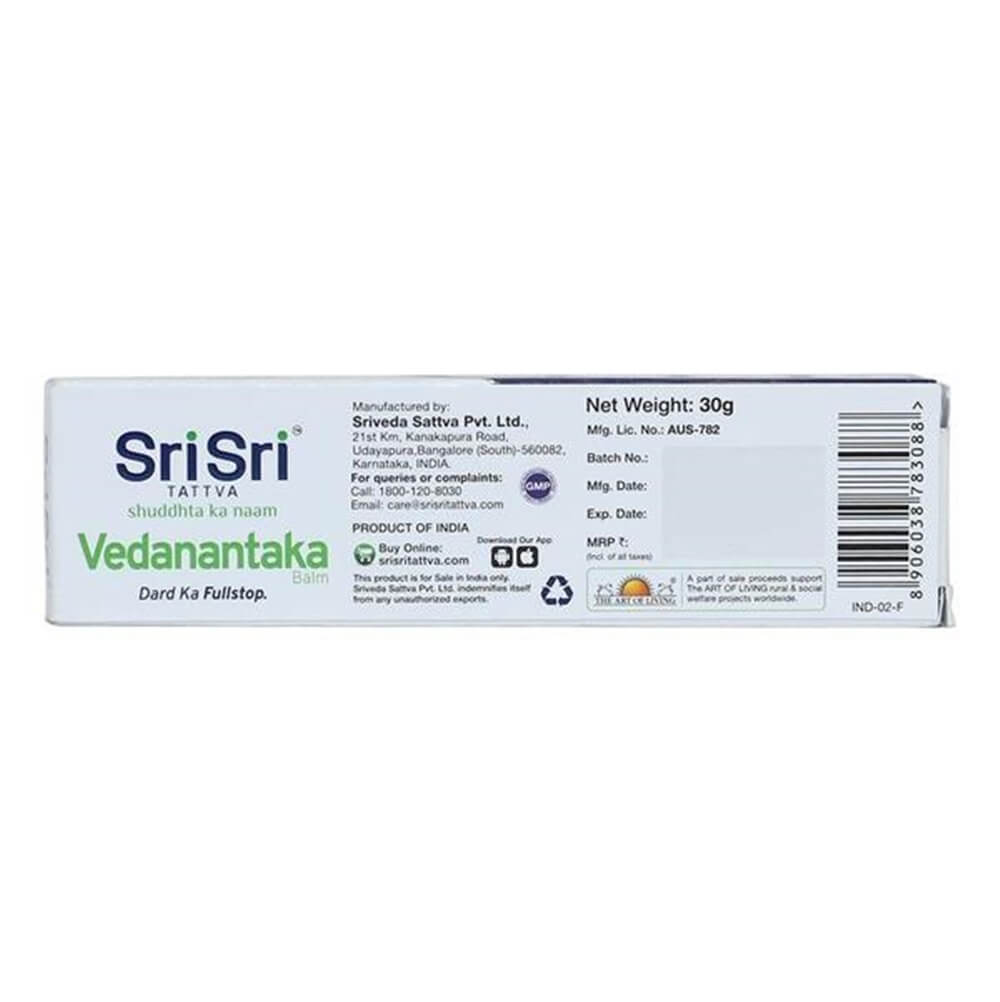 Sri Sri Tattva Vedanantaka Balm | Grocsy