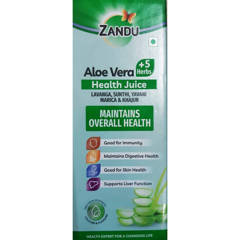 Zandu Aloe Vera And 5 Herbs Health Juice | Grocsy