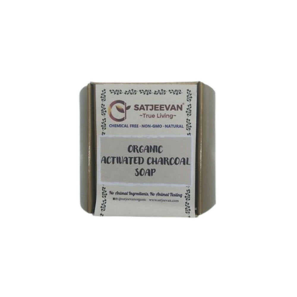 Satjeevan Organic Activated Charcoal Soap | Grocsy
