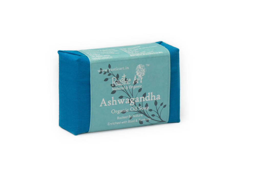 Rustic Art Ashwagandha Organic Oil Soap | Grocsy
