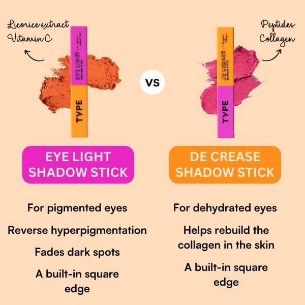 Type Beauty De Crease Eye Shadow Stick - Copper Crush 702 | Grocsy