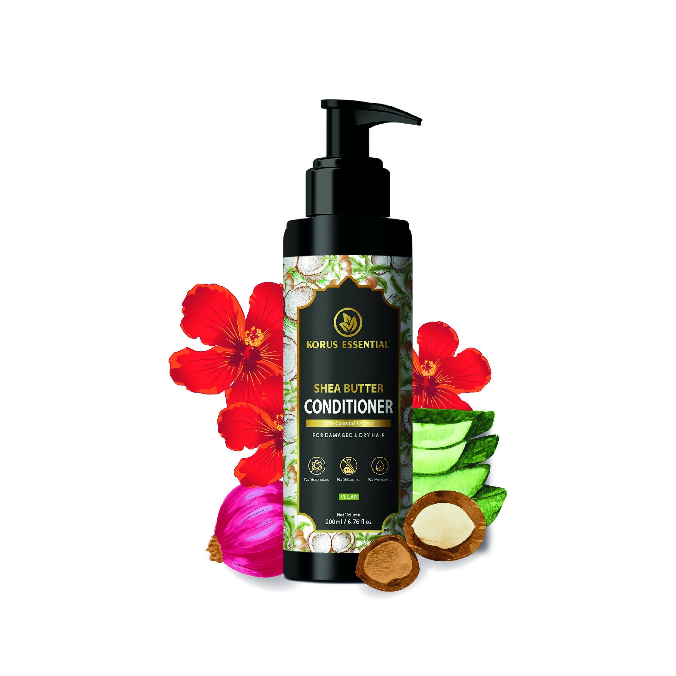 Korus Essential Shea Butter Conditioner With Coconut Protein | Grocsy