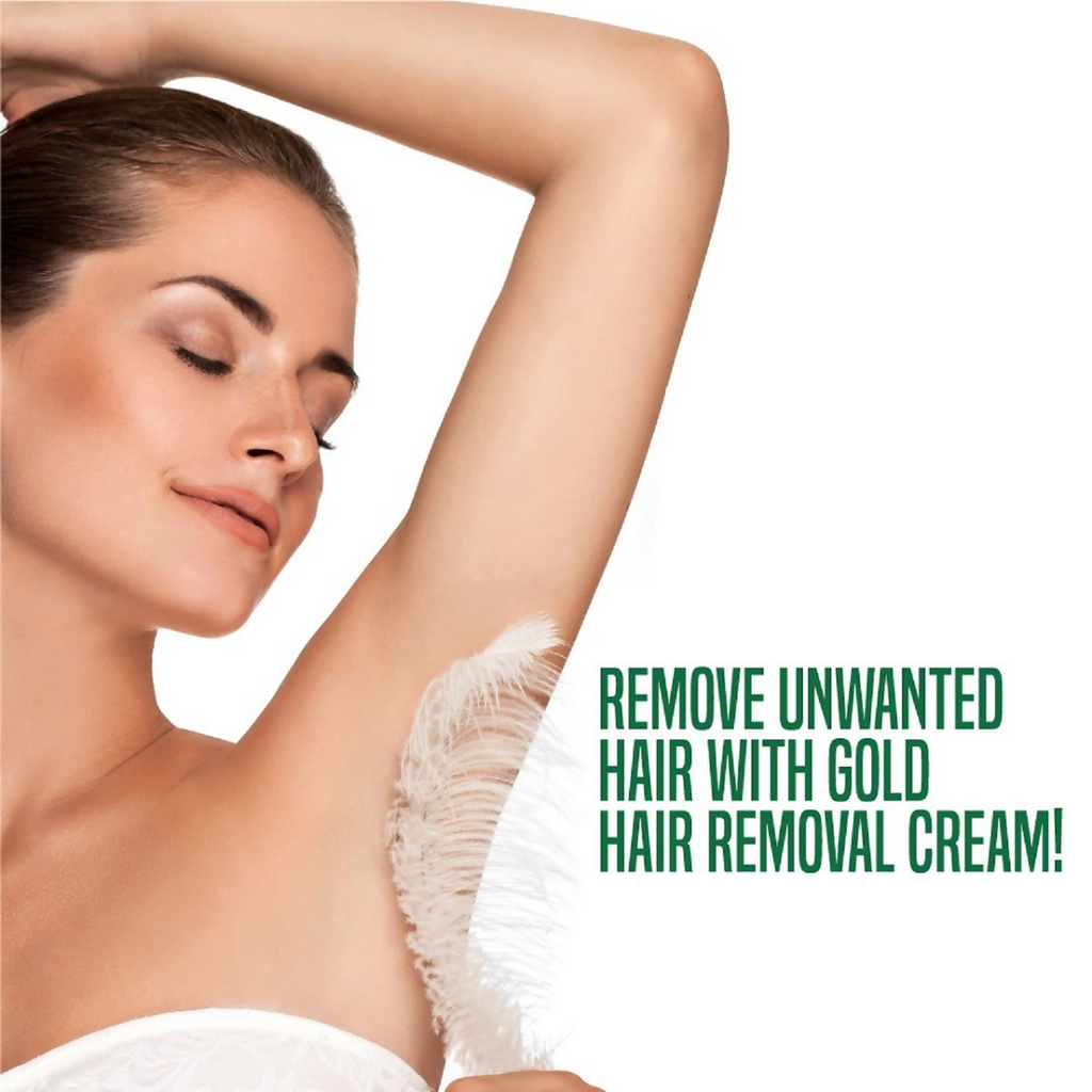 Nature's Essence Hair Removal Cream Gold - For All Skin Types | Grocsy