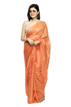 Mominos Fashion Orange Color Bhagalpuri Saree | Grocsy