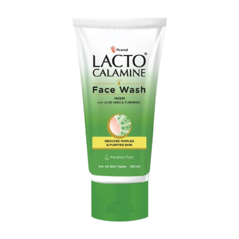 Lacto Calamine Facewash With Neem, Aloe Vera & Turmeric | Grocsy