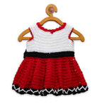 Chutput Kids Micky Design Red Coloured Solid Frock | Grocsy