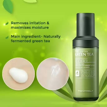 Tonymoly The Chok Chok Green Tea Watery Essence - Korean Skincare | Grocsy