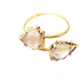Bling Accessories Natural Stone Crystal Arrow Cuff Bracelet | Grocsy