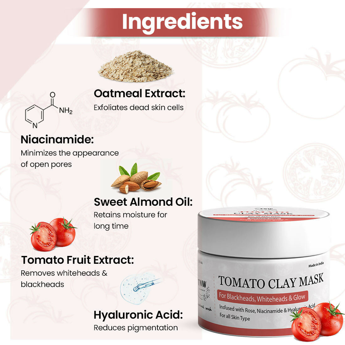 The Natural Wash Tomato Clay Face Mask | Grocsy