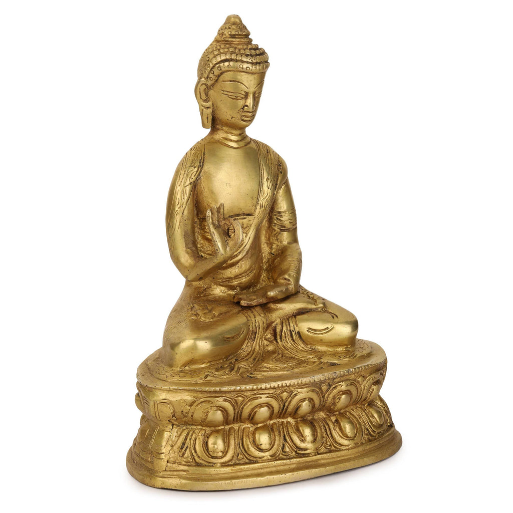 Devlok Brass Buddha Idol | Grocsy