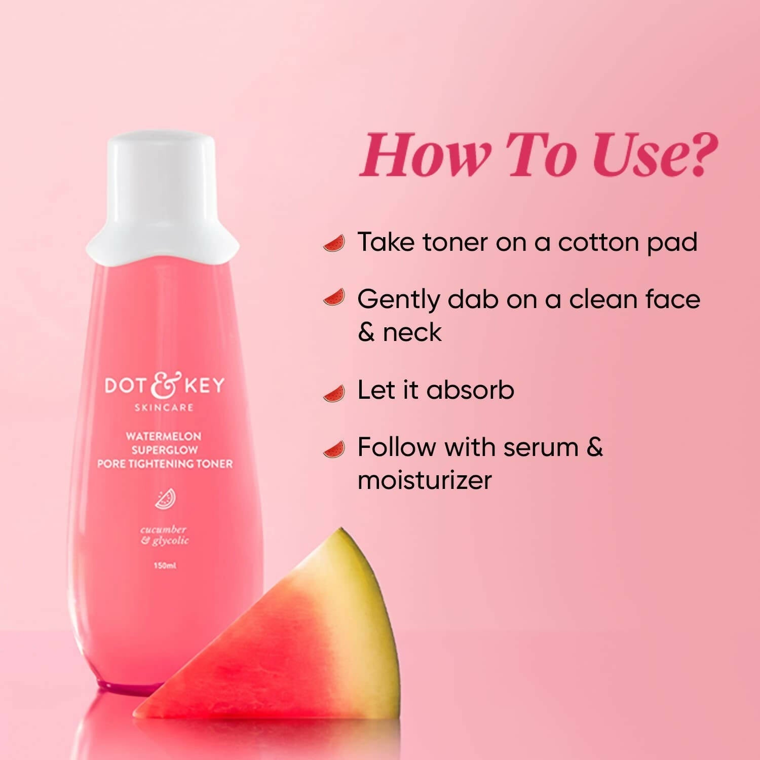 Dot & Key Watermelon SuperGlow Pore Tightening Toner | Grocsy